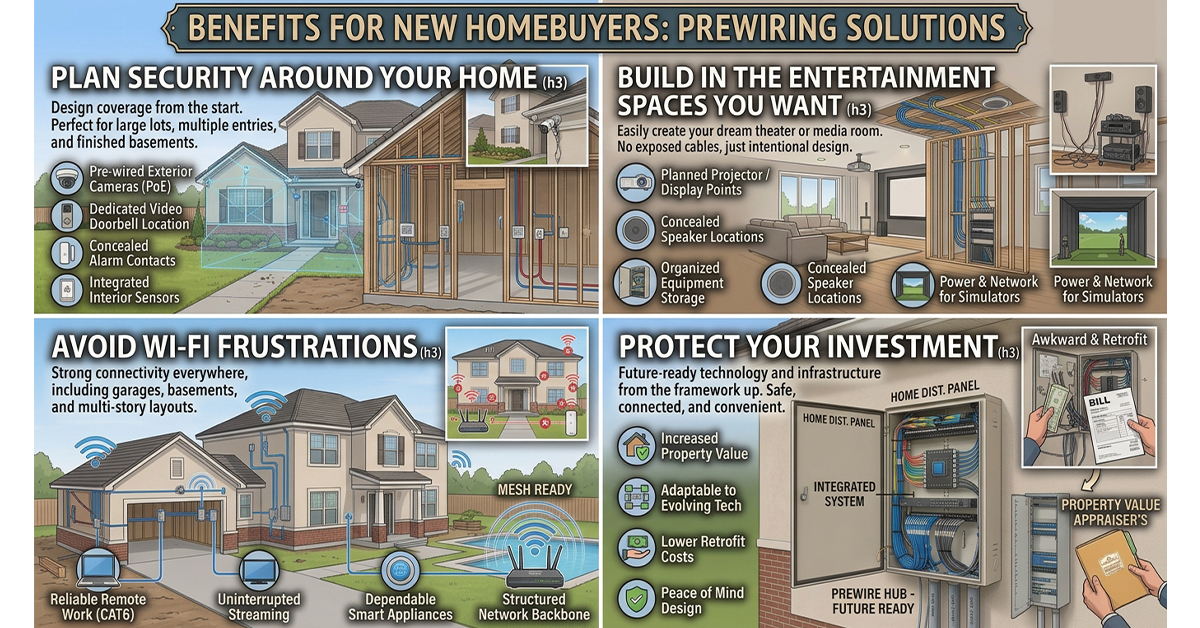 the benefits of prewiring for new home build buyers